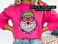 Retro Santa with Glasses Christmas Sweatshirt T-Shirts, Hoodie | GrindPrints.com