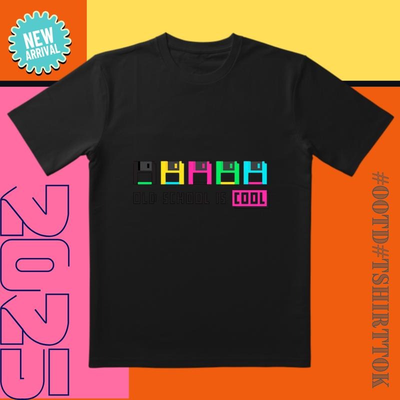 Retro School Replica Tee |   'COOL' Pixel Text |   Vintage Trendsetters Must-Have Hoodie, Sweatshirt | GrindPrints.com