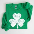Retro Shamrock, Clover, Lucky, Irish, Lucky Charm, St Patrick's Day Sweatshirt, Crew Neck, Women's, Crewneck T-Shirts, Hoodie
