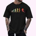 Retro Skiing Evolution Gift For Skiers T-Shirt , Unisex Cotton 100%, Top Menswear Hoodie, Sweatshirt | GrindPrints.com