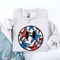 Retro Smiley, Patriotic, USA, America, 4th of July Sweatshirt, Crew Neck, Women's, Crewneck T-Shirts, Hoodie