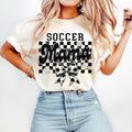 Retro Soccer Mama Checkered Soccer Soccer Mom Game Day Checkered Mama Soccer Bow Soccer Coquette Bow T-Shirts, Hoodie, Sweatshirt