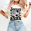 Retro Soccer Mama Coquette,Soccer, Game Day Soccer, Soccer Bow, Soccer Mom, Checkered Soccer Shirt Tshirt Hoodie, Sweatshirt