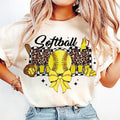 Retro Softball Mama tshirt, Game Day Bow sweatshirt, Checkered Softball T-Shirt, mother's day gift Hoodie | GrindPrints.com