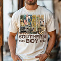 Retro Southern Boy Hunting with Dog Shirt, Hunting Camo Dog Tee, Vintage Outdoors Hunting Shirt, Camo Duck Deer Hunting...