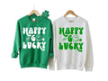 Retro St Patrick's Day Sweatshirt, Happy Go Lucky Sweat, Saint Patricks Day Gift, Gift For Her Him, Gifts Ideas For St...