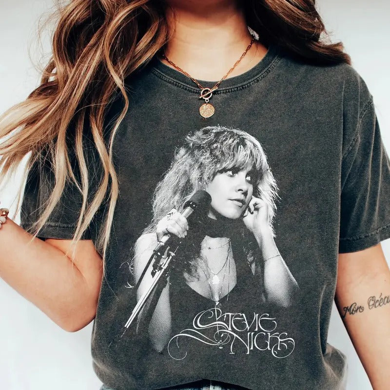 Retro Stevie Nicks Tour Shirt, Stevie Nicks 2024 Tour Shirt, Stevie Nicks Concert Merch Unisex Graphic, Trending Shirt,...