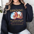 Retro The Lion King Group Characters Comfort Colors Sweatshirt, Mufasa Simba Timon Pumbaa, Family Matching T-shirt, 2024...