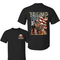 Retro Trum Hunting With Bussch Light Shirt, Trump and Your Hunt Deer, Hunter Trum Shirt Gift for Trummp Supporter, Full...