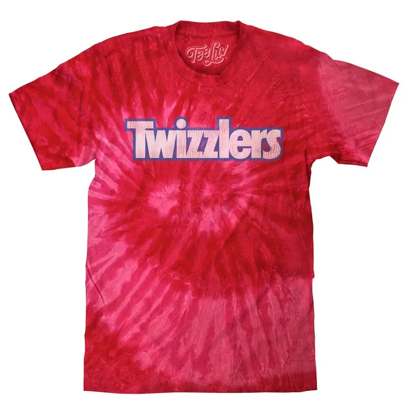 Retro Twizzlers Tie Dye T-Shirt - Red Spider Tie Dye Hoodie, Sweatshirt | GrindPrints.com