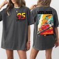 Retro Two Side Mc Que0n Cars Shirt, Cars Movie T-Shirt, cars movie Shirt, Piston Cup Champion Shirt, cars movie Number...