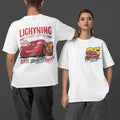 Retro Two Sided Lightning McQueeneee Shirt, Lightning McQueeneee Number Back,Piston Cup Tee,Cars Land Shirt,Cars Shirt...