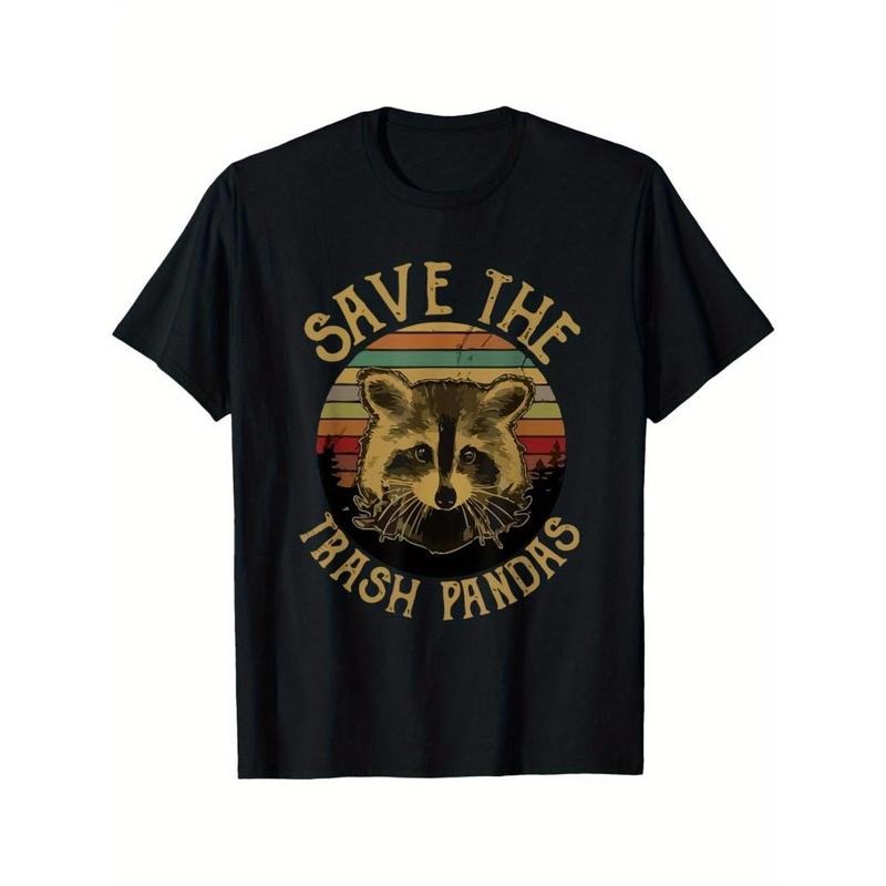 Retro Vintage Save The Trash Pandas Funny Raccoon Animal T-Shirt Made in USA Hoodie, Sweatshirt | GrindPrints.com
