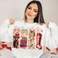 Retro Western Valentines Sweatshirt, Valentines Day Sweatshirt, Cupid, Valentines Coquette Sweatshirt, Valentine Heart...