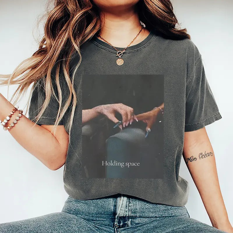 Retro Wicked Shirt, Holding Space Ariana Cynthia Finger Hold Defying Gravity Meme Wicked Movie Gift Broadway Shirt,...