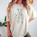 Retro Wildflower Peace Sign Hand Shirt Positive Shirt Flower Cotton T-Shirts, Hoodie, Sweatshirt