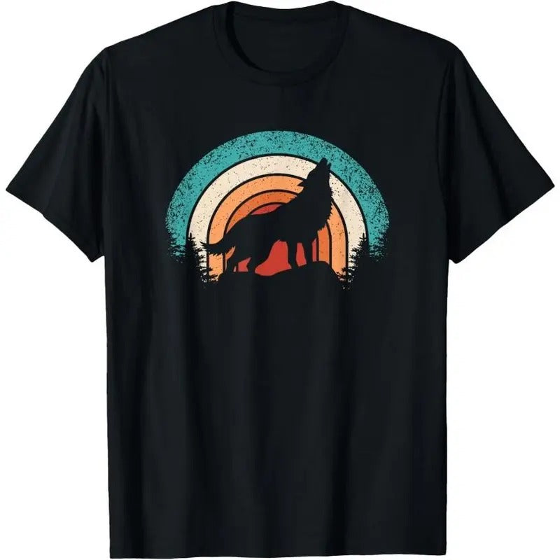 Retro Wolf Lover Nature Wildlife Vintage Wolves T-Shirts, Hoodie, Sweatshirt