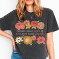 Retro floral mama quote T-shirt, mom sweatshirt, she is mom hoodie, floral mom, mama dtf transfer, mothers day, mom shirt