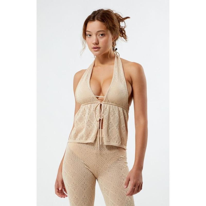 Rhythm Women's Oahu Halter Knit Top T-Shirts, Hoodie, Sweatshirt | GrindPrints.com
