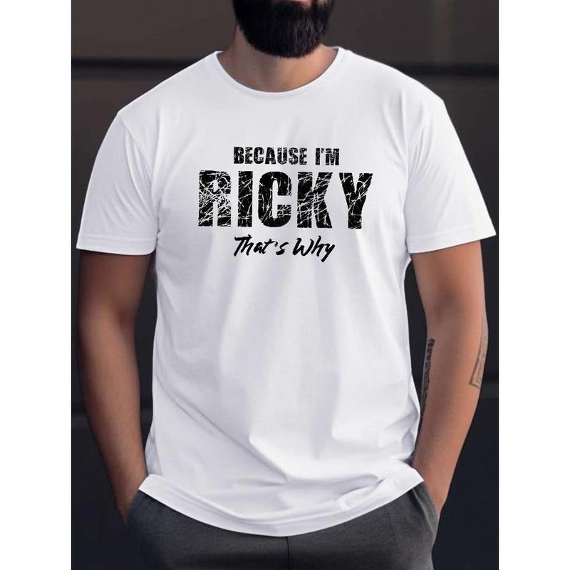 Ricky Print Summer Casual Short Sleeve Daily Activities Comfortable Breathable Relaxed Fit Made USA T-Shirts, Hoodie, Sweatshirt