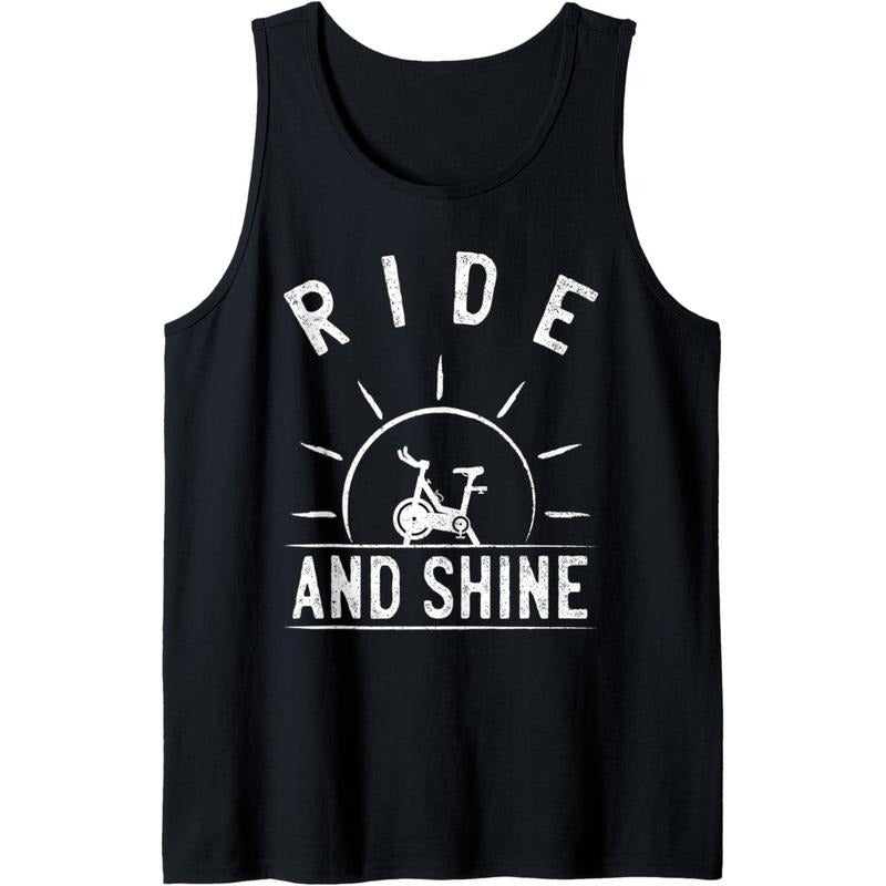 Ride and Shine Funny Indoor Spinning Spin Class Workout Gym Tank Top Made in USA T-Shirts, Hoodie, Sweatshirt