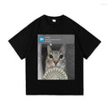 Ring Cat with Motion Meme Shirt, Cursed Cat, Funny Meme Shirt, Ironic Shirt, Cat Lover Gift, Oddly Specific, Unhinged...