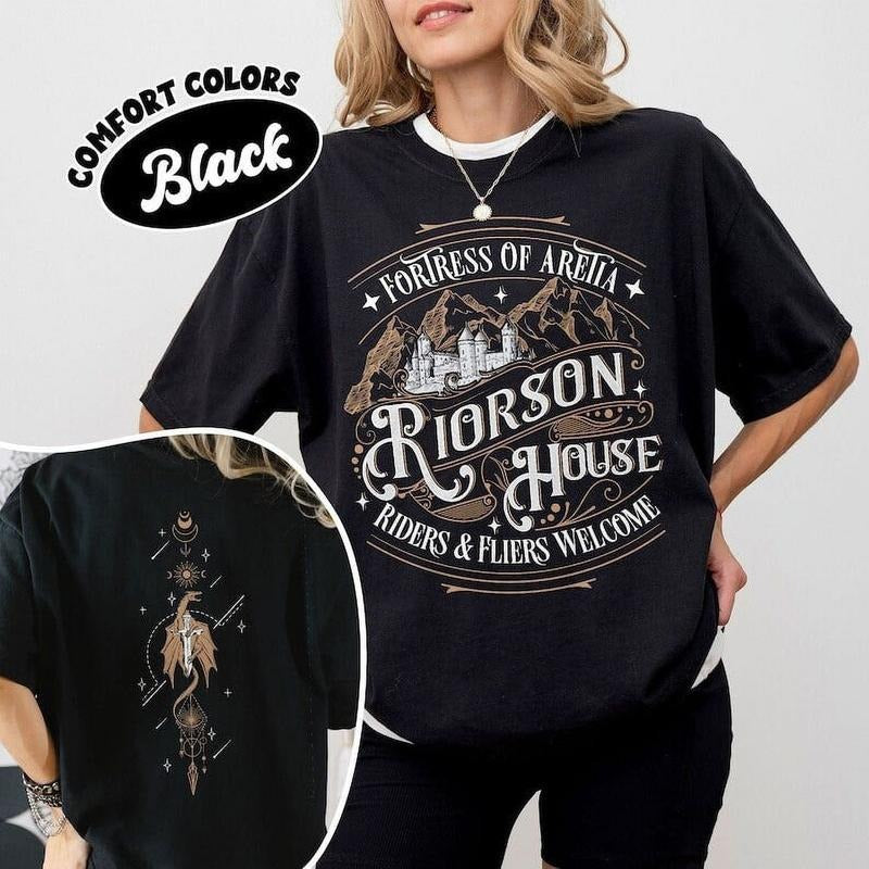 Riorson House s Shirt, Fortress Of Aretia Shirts, Rebecca Inspired Merch, Violent Little Thing, Fourth Wing Tee, Bookish...