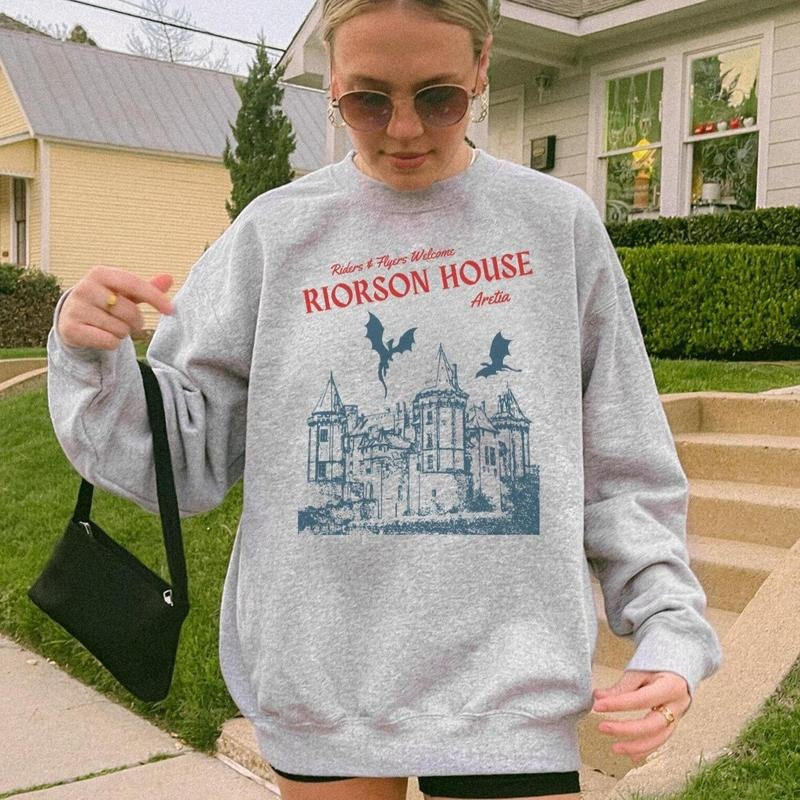 Riorson House Fourth Wing Basgiath War College Xaden Riorson Violet Sorrengail Iron Flame Bookish T-Shirts, Hoodie, Sweatshirt