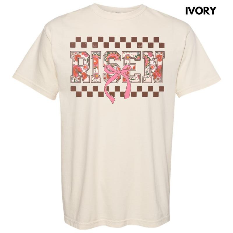 Risen Floral Comfort Colors T-Shirt Hoodie, Sweatshirt | GrindPrints.com