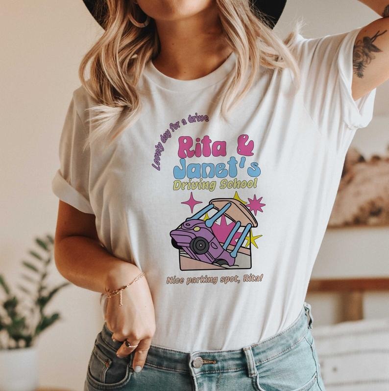 Rita And Janet Driving School Bluey Shirt, Bluey Family Shirt, Bluey Birthday Shirt, Funny Bingo Bluey Shirt,Rita and...