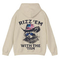 Rizz 'Em 'Tism Funny Raccoon Cowboy Streetwear Thermal T-Shirts, Hoodie, Sweatshirt