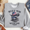 Rizz 'Em With The 'Tism Sweatshirt- bringing a fun and unique style, perfect for outdoor parties and casual events, For...