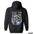 Rizz 'Em sweatshirt-tshirt-hoodie, Cute Raccoon Peeking Out of a Pocket Design, Perfect for a Fun and Cozy Style