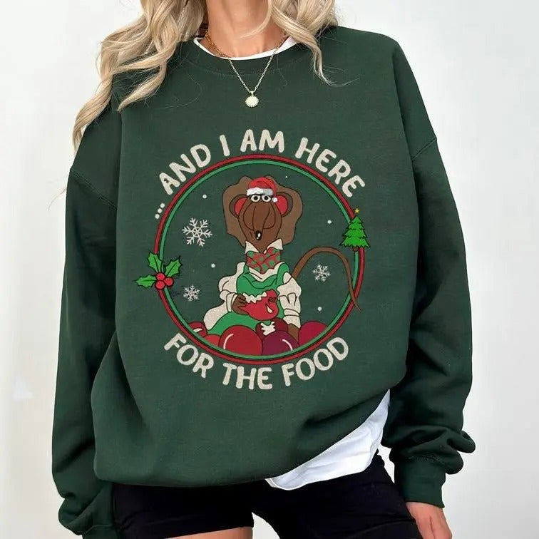 Rizzo Muppet Christmas Carol Shirt, And I Am Here For The Food Sweatshirt, Cartoon Est 1992 Shirt, Family Matching Tee...