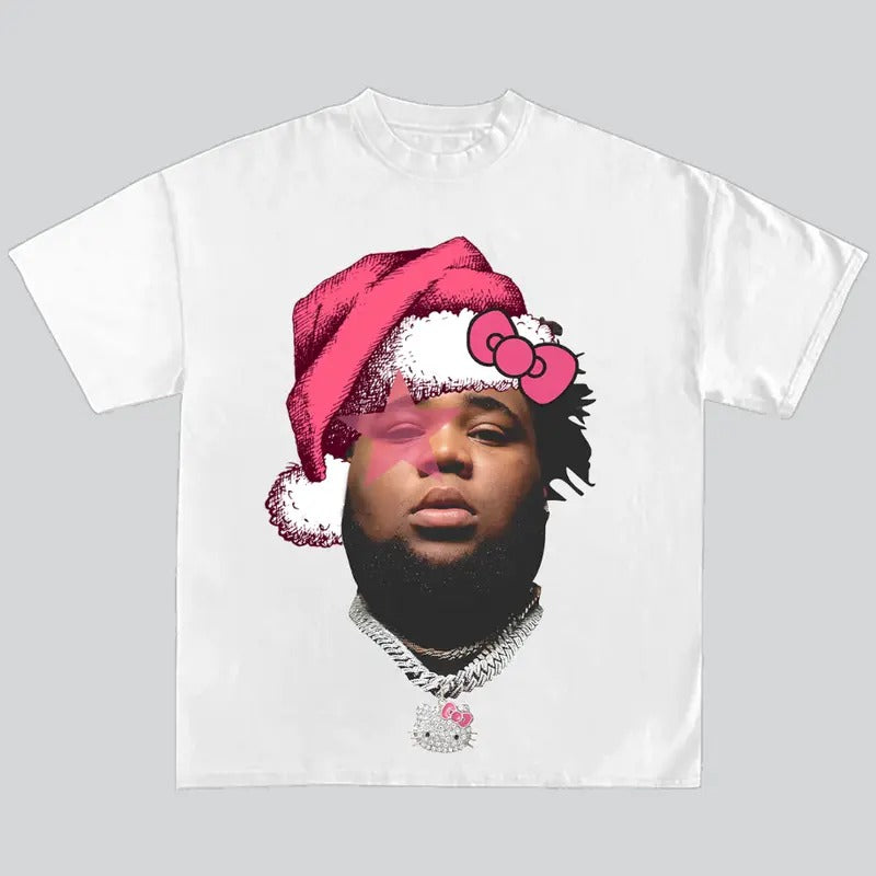 Road Wave Pink Kitty Super Star Last Lap Graphic T-Shirt RW Santa Merry Christmas Hoodie, Sweatshirt | GrindPrints.com