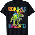 Roaring Kindergarten Dinosaur T-Rex Comfort Colors Boys Cotton T-Shirt Hoodie, Sweatshirt | GrindPrints.com