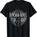 Rock & Roll Guitar Wings Music T-Shirt | Unisex Cotton Tee Gift | Full Size Hoodie, Sweatshirt | GrindPrints.com