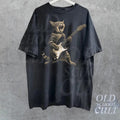 Rock Cat Playing Guitar Vintage Shirt, Retro Funny Guitar Cat T-Shirt, Cat Lovers, Rock Lovers Gift, Funny Gift, Rocker...