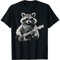 Rock On Raccoon Rock and Roll Vintage Guitarist Men Women T-Shirt made in us Hoodie, Sweatshirt | GrindPrints.com