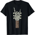 Rock On Skeleton Hand Guitar Rock & Roll Men Women Rock Band T-Shirt Made in USA Graphic Hoodie, Sweatshirt | GrindPrints.com