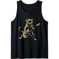 Rock and Roll Guitar Cat Funny Rockstar Cat Playing Guitar Tank Top made in usa T-Shirts, Hoodie, Sweatshirt