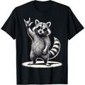 Rock and Roll Raccoon Music Raccoon T-Shirt made in us Hoodie, Sweatshirt | GrindPrints.com
