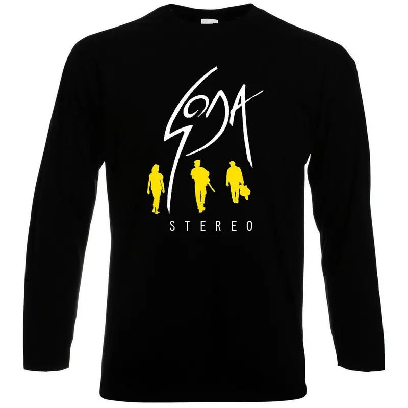 Rock en español: S Stereo Los Languis Long Sleeve T-Shirt Playera Casual Classic Hoodie, Sweatshirt | GrindPrints.com