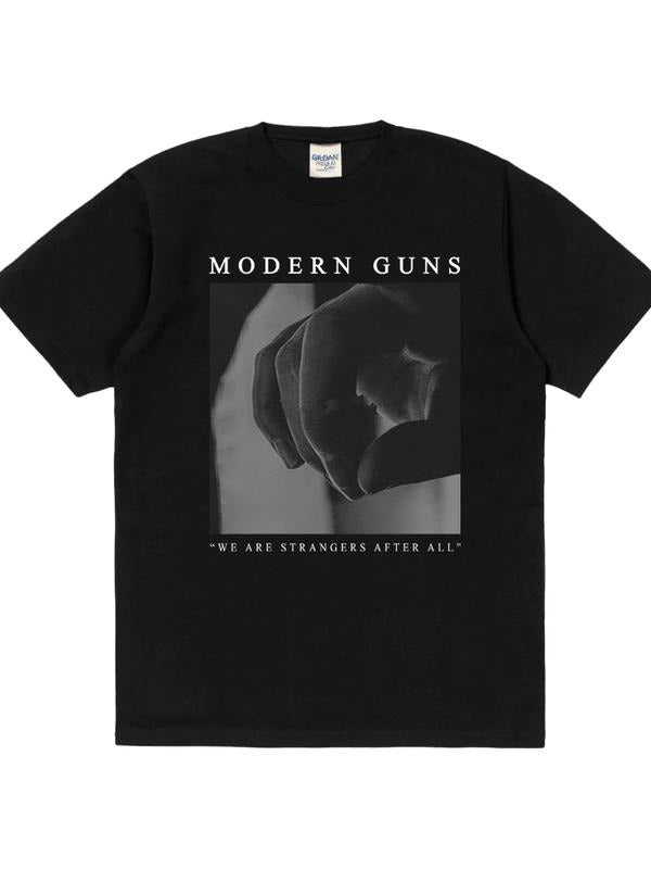 Rockerstar T-shirt Band MODERN GUNS - WE ARE STRANGERS Black - T-Shirt Menswear Top Hoodie, Sweatshirt | GrindPrints.com