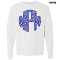 Rocket Pop Monogram Long Sleeve Comfort Colors T-Shirt 'NLB' Hoodie, Sweatshirt | GrindPrints.com