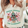 Rockin Around the Classroom Christmas Teacher Shirt, Winter Teacher Shirt, Christmas gift Hoodie, Sweatshirt