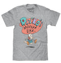Rocko's Modern Life T-Shirt - Athletic Gray Heather Hoodie, Sweatshirt | GrindPrints.com