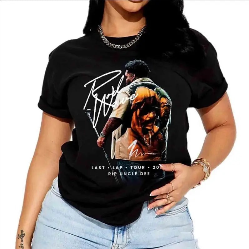 Rod Wave Last Lap 2024 Tshirt, Rod Wave 2024, Rod Wave 2024 Shirt, Gift For Fan Hip Hop Graphic Tee All Size Cotton...