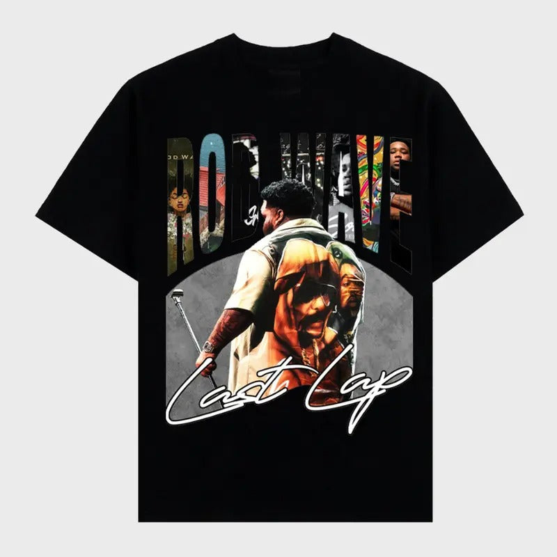 Rod Wave Last Lap Graphic Tour 2024 Rap T-Shirt Big Face Fashion Crewneck Hoodie, Sweatshirt | GrindPrints.com