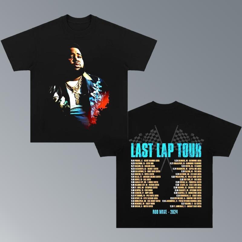 Rod Wave Last Lap Tour Shirt Rod Wave Last Lap 2024 Tour Music Rod Wave Rapper Rod Wave Rod Wave Fan Womenswear T-Shirts, Hoodie, Sweatshirt